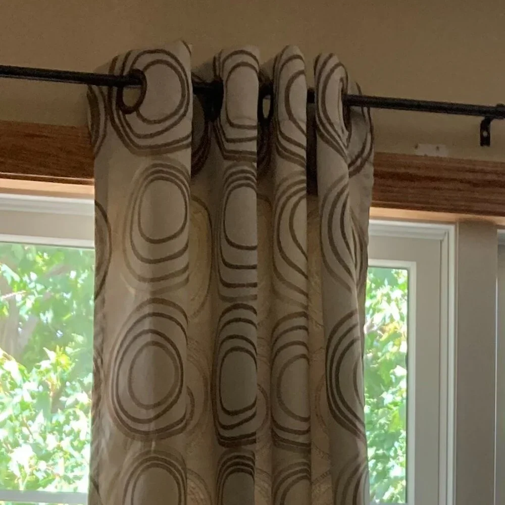 Apt 9 Geometric Grommet Curtain Panel - One Panel